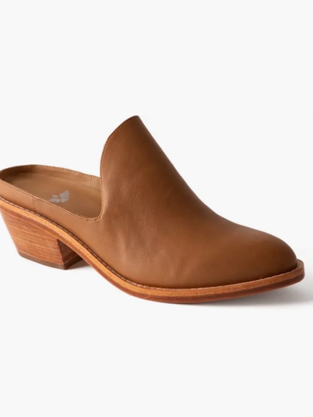 FORTRESS OF INCA Michelle Mules Caramel Tan Sz 38/ 7.5 NWOT LEATHER PERU